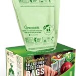 UNNI Compostable Trash Bags, 13 Gallon / 49.2 Liter, 50 Count, Extra Thick 0.9 Mil Tall Kitchen Food Scrap Bin Liners, Certified by BPI, CMA & OK compost HOME, Meets the ASTM D6400 Standard