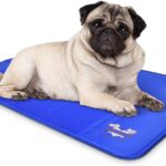 Arf Pets Dog Cooling Mat 23” x 35” Pad for Kennels, Crates, Beds, Non-Toxic, Durable Solid Self Cooling Gel No Refrigeration or Electricity Needed