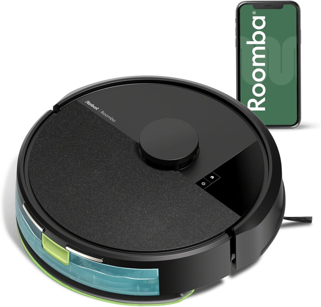 iRobot Roomba 105 Combo Robot Vacuum & Mop – Easy to use, Intense Power-Lifting Suction, LiDAR Navigation, Multiple Cleaning Modes, Avoids Mopping Carpets, Self-Charging