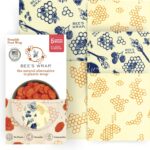 Bee’s Wrap Beeswax Wraps for Food – Made in USA Reusable & Organic Food Wraps & Bowl Covers – Eco-Friendly Alternative to Aluminum Foil, Honeycomb & Bees + Bears Assorted 5 Pack (2L, 3M)