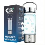Hydrogen Water Bottle 2026 Upgraded Version – SPE-PEM Hydrogen Water Generator Bottle 14 oz / 420 ml, USB-C Rechargeable Borosilicate Glass with Foldable Carry Handle