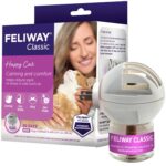 FELIWAY Classic 30 Day Cat Calming Plug In Pheromone Diffuser Starter Kit, 48ml – Helps Reduce Common Signs of Stress in Cats & Kittens, Enhanced Calming